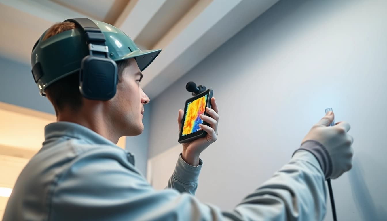 Water leak detection expert utilizing thermal imaging for accurate leak assessment.