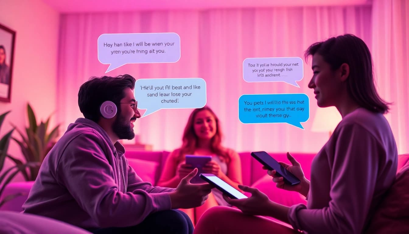 Engaging ai sex chat with personalized AI characters in a cozy digital environment