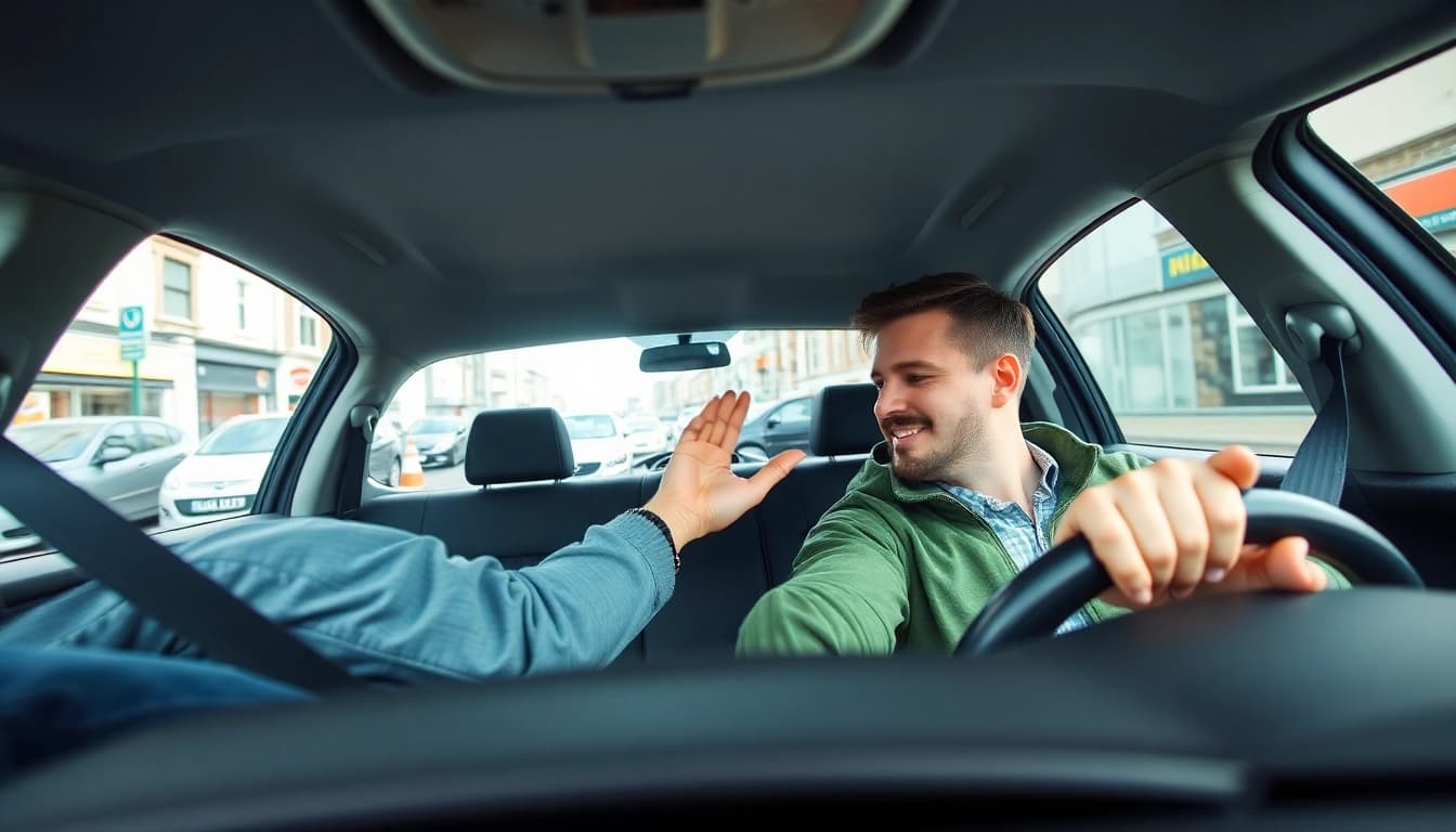Engaging intensive driving course Portsmouth with a professional instructor guiding a learner driver.