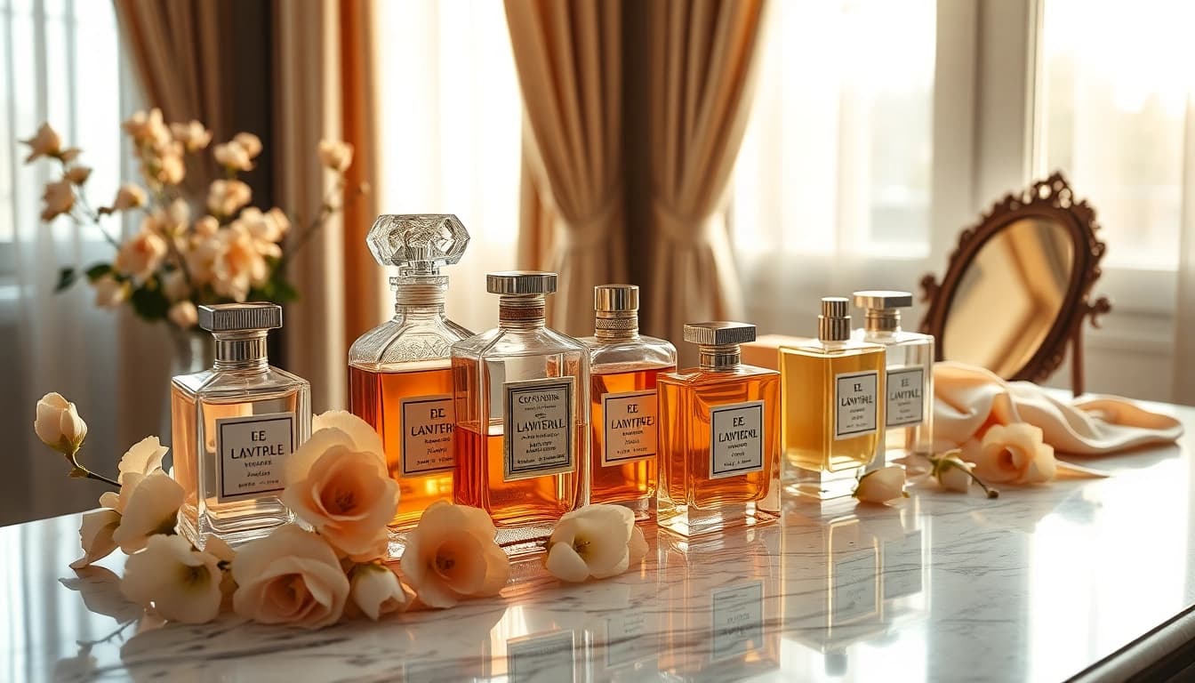 Showcase luxury perfume dupes Australia in a sophisticated and elegant display.