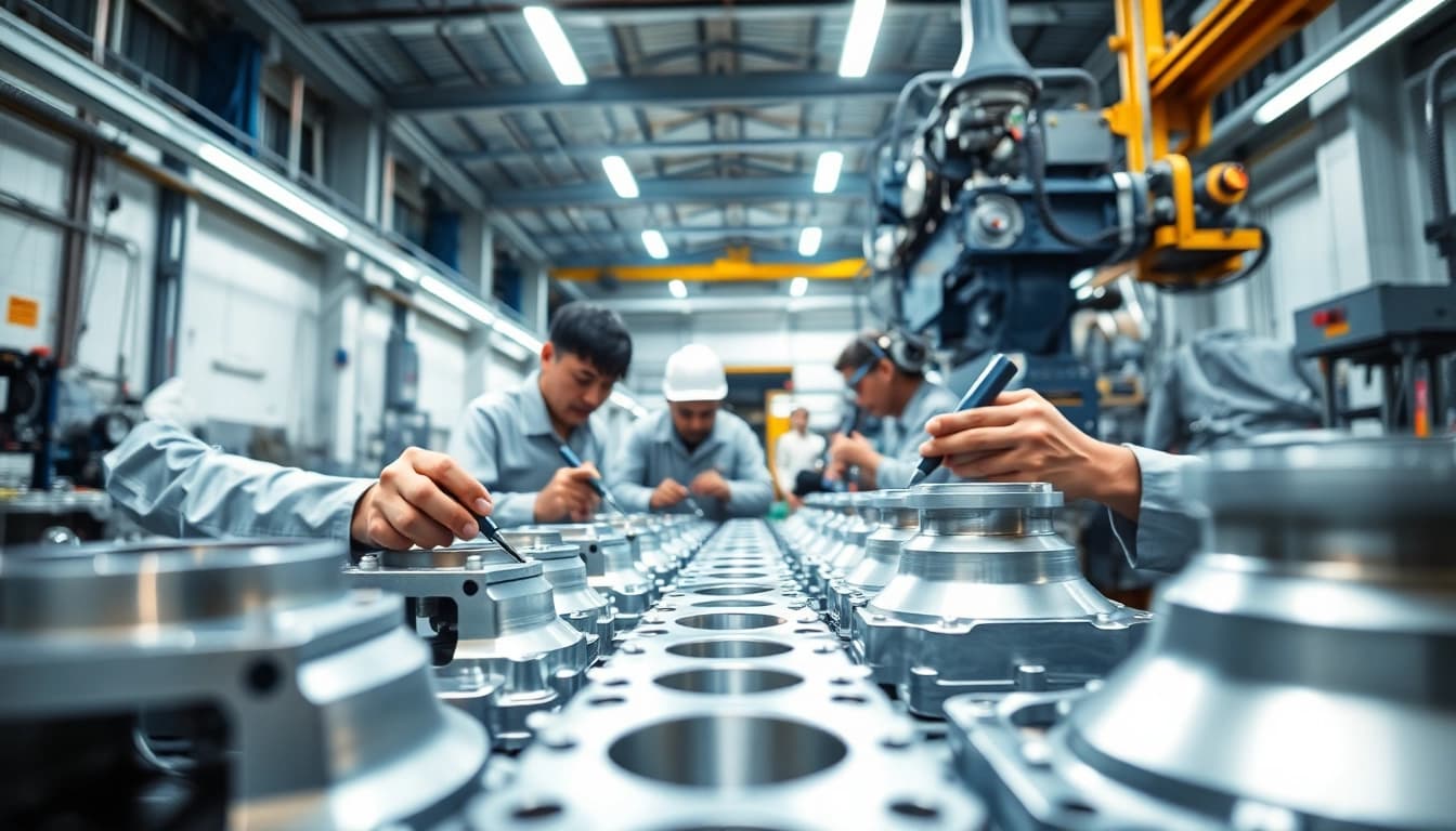 Aluminum die casting Malaysia showcasing precision and advanced manufacturing techniques in a professional setting.