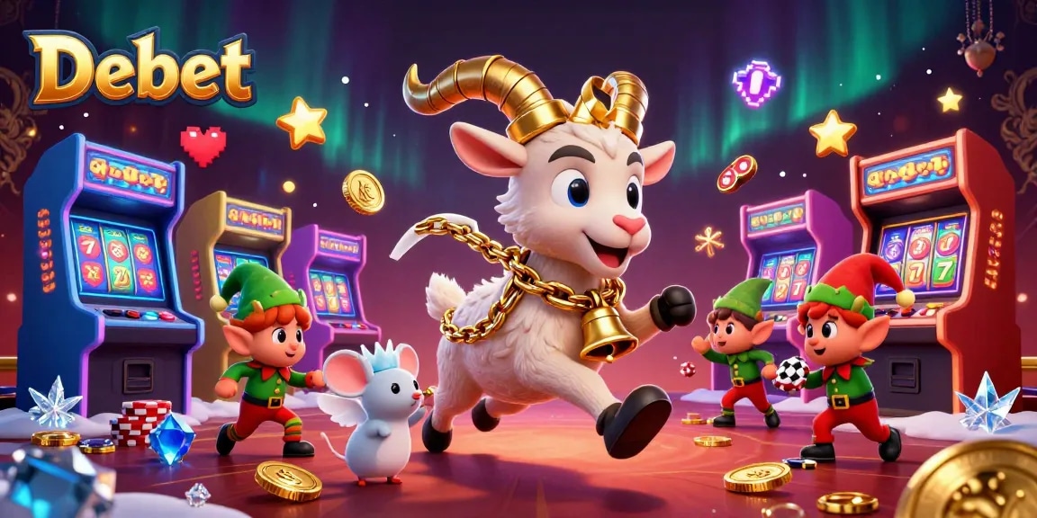 Debet invites players to experience a dynamic casino atmosphere with interactive elements and playful characters.