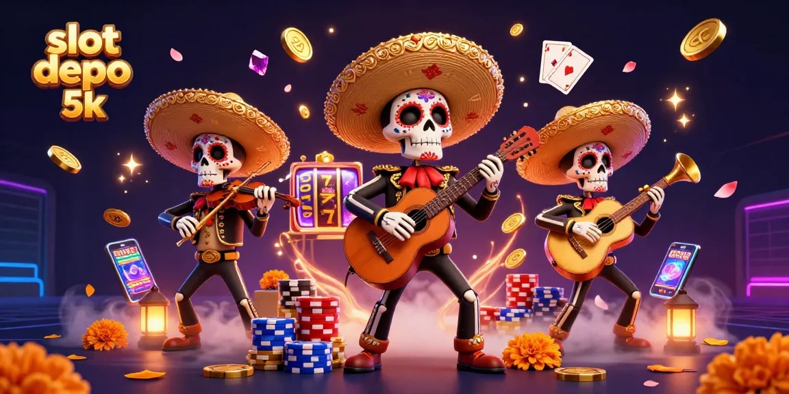 Experience thrilling excitement in slot depo 5k with vibrant mariachi characters and winning symbols.