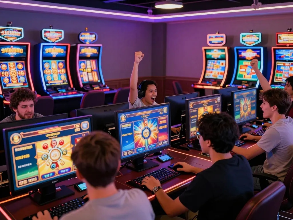 Dynamic gaming experience at https://99wina.org/ featuring players enjoying vibrant games.
