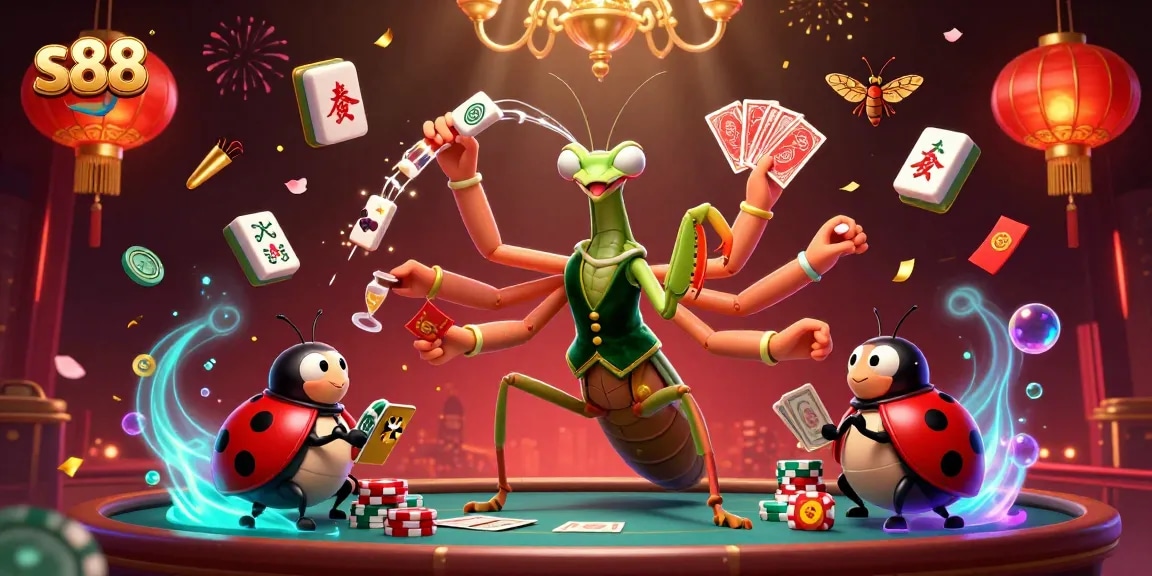 Join the excitement at s88 for dynamic online gaming with thrilling cards and vibrant decorations.