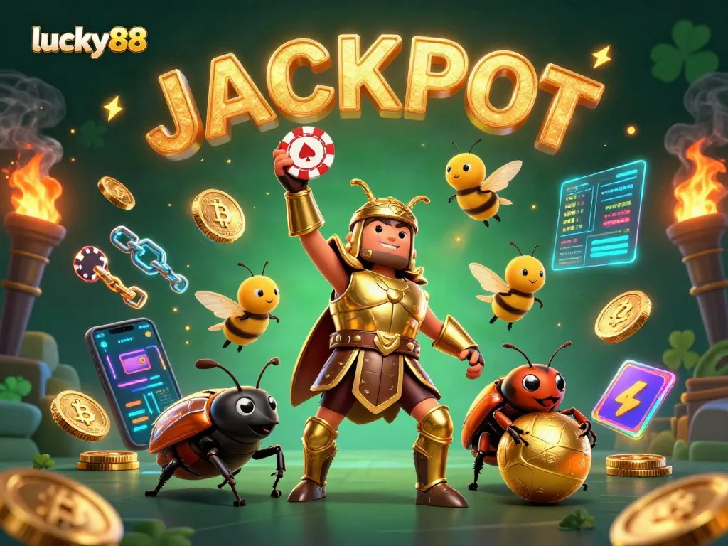 Experience the excitement of lucky88 while winning poker chips in an ultra-detailed casino scene.
