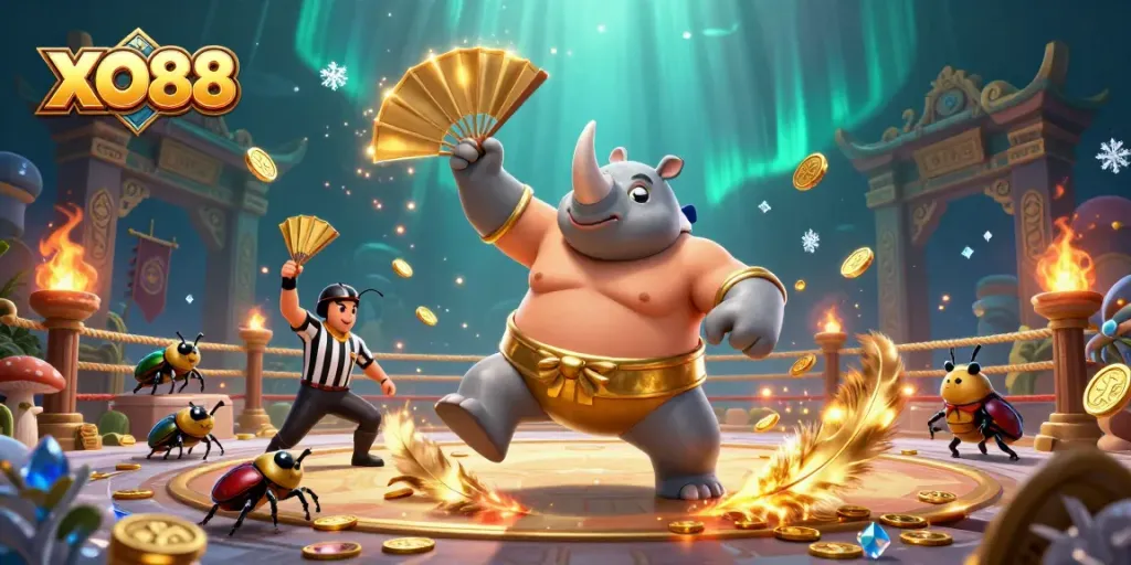Engage with XO88 to win big in a vibrant 3D casino world featuring dynamic beetle champions.