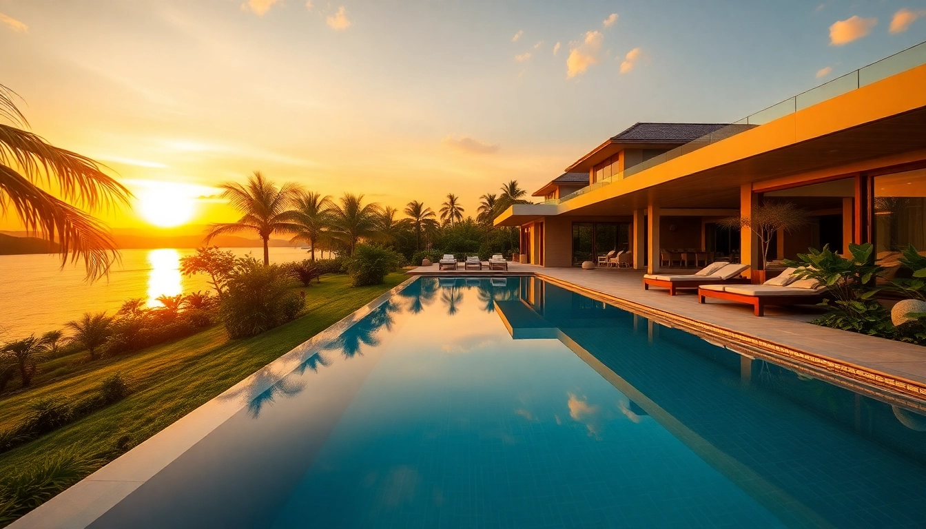 Enhance your rental appeal with expert villa management in Phuket featuring lush landscaping and serene pool views.