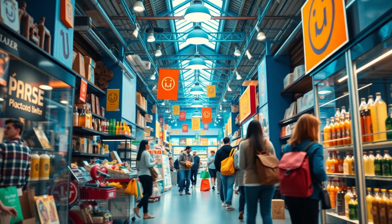 Showcase of Ultimateshop vc, featuring vibrant products that engage users in a digital marketplace experience.