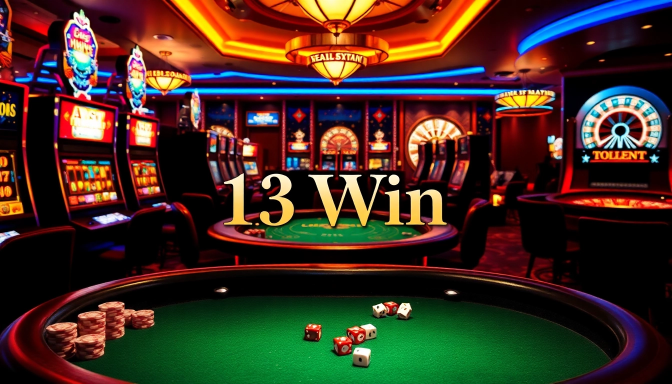 Experience the thrill of 13Win with vibrant casino games, poker tables, and exciting slot machines.