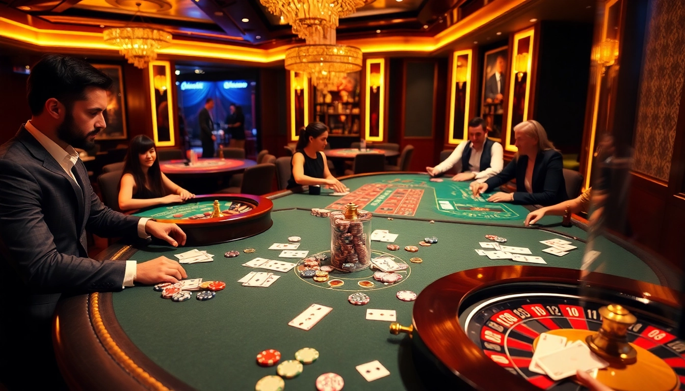 Experience thrilling gaming at OK365 com casino table with vibrant cards and chips.