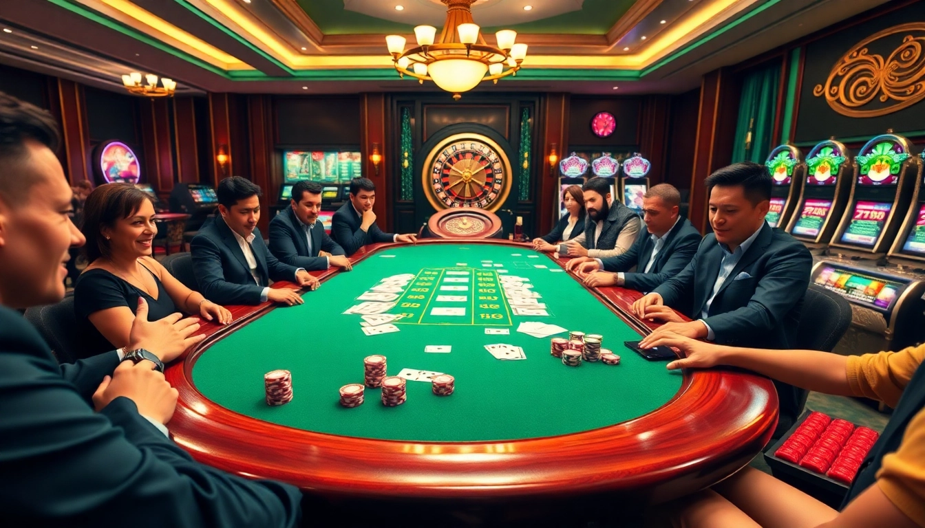 Experience winning strategies at https://fabet.free/ with an engaging poker scene showcasing excitement and luxury.