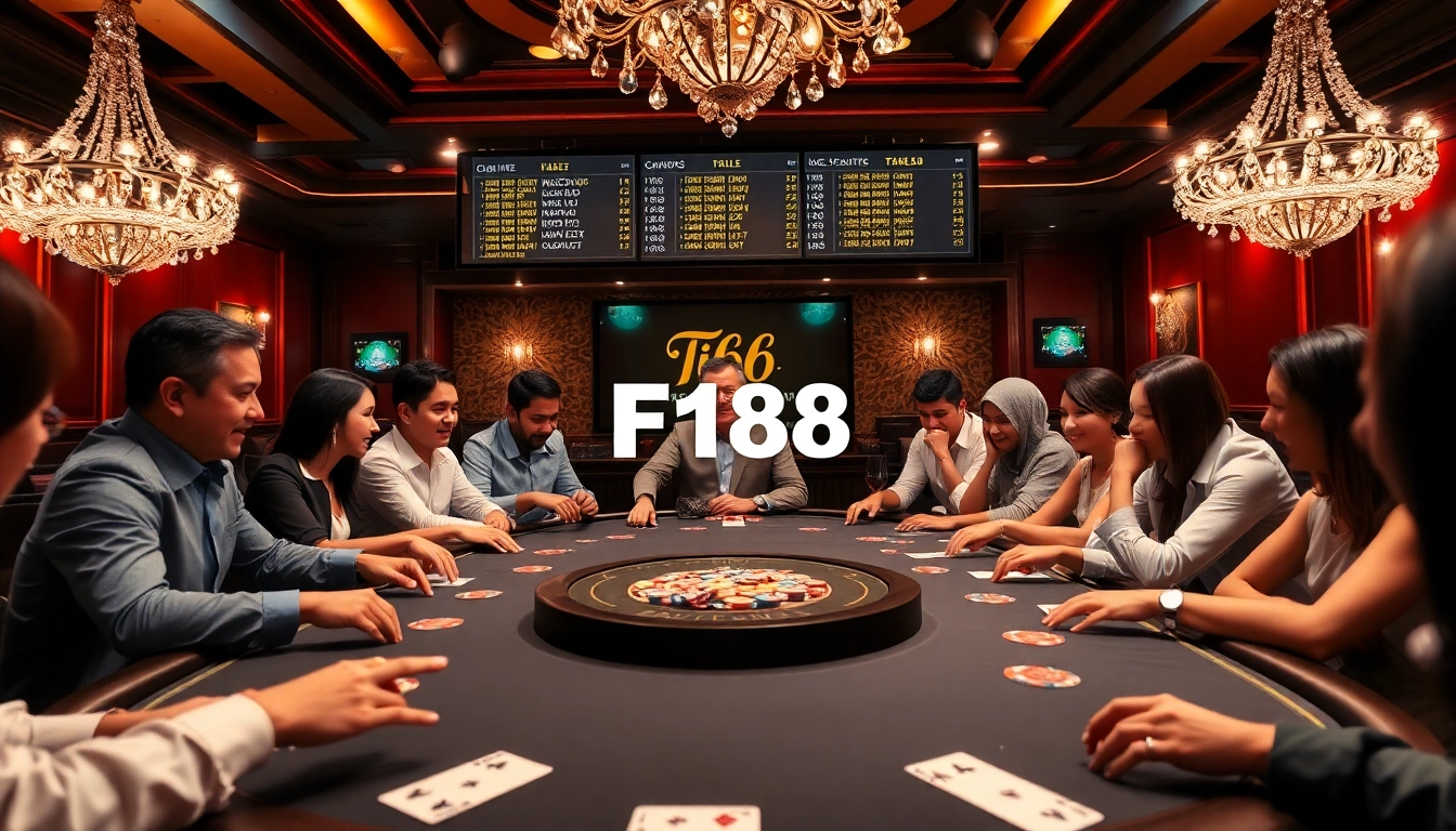 Experience the thrill of poker at F168, featuring luxurious ambiance and vibrant gameplay.