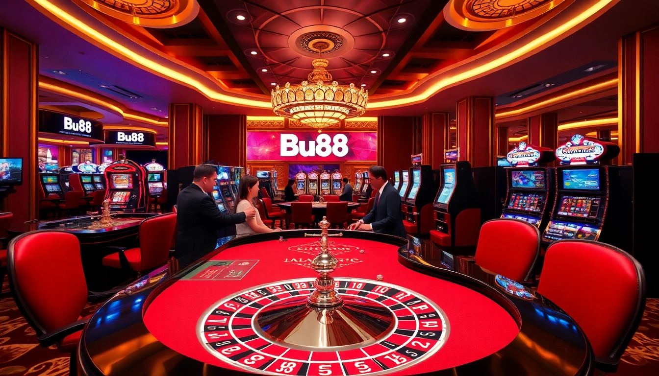 Experience the thrill of gambling at Bu88 with luxurious tables and exciting game displays.