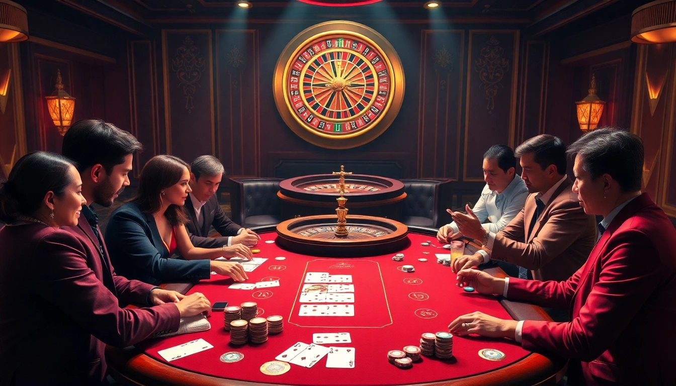 Engaging poker game at nhà cái 78win, showcasing excitement and professional gameplay.