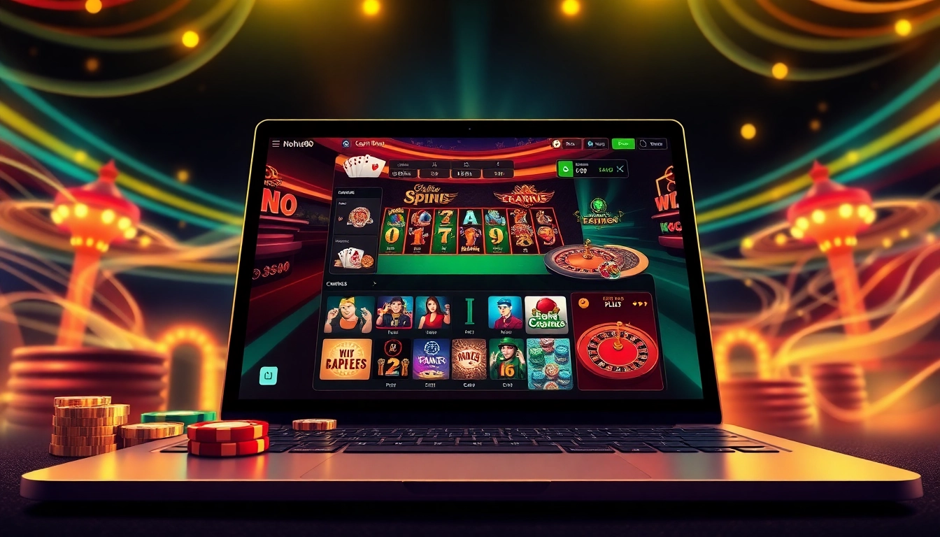 Experience high-stakes gaming with nohu90 in a luxurious online casino environment.