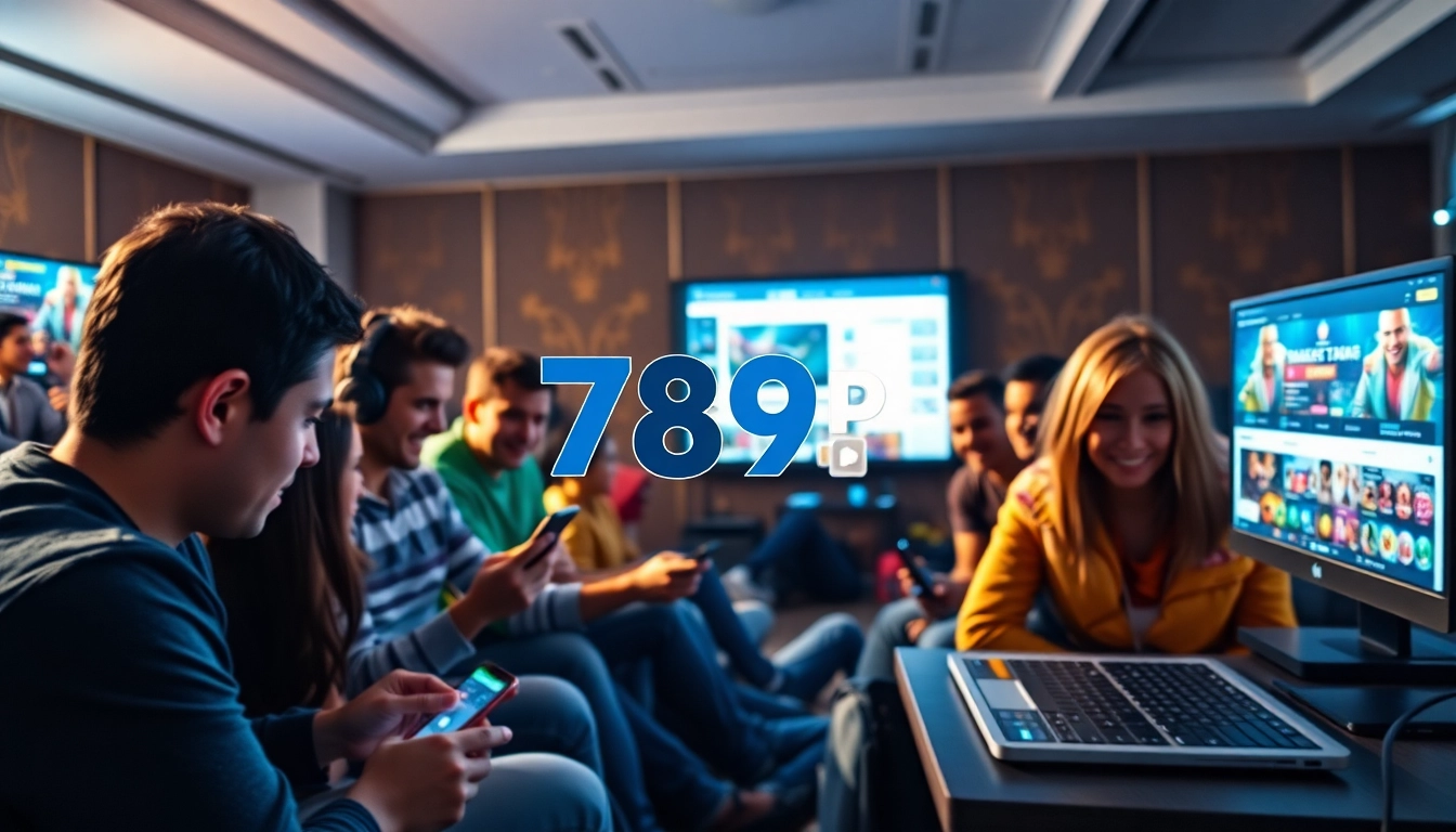 Engaged gamers exploring exciting betting options with 789P's vibrant interface