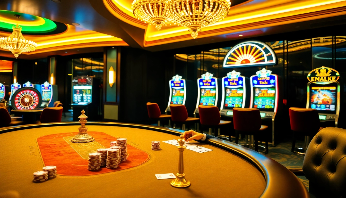 Experience the thrill of winning at https://em777.live/ with engaging blackjack tables and vibrant slot machines.