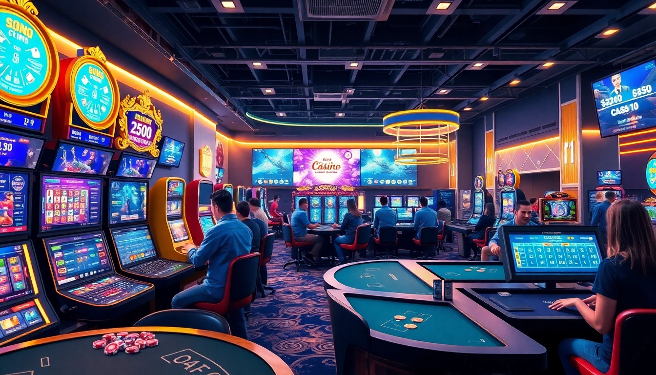 Exciting online casino scene featuring players at tk88win.live engaged in various games.