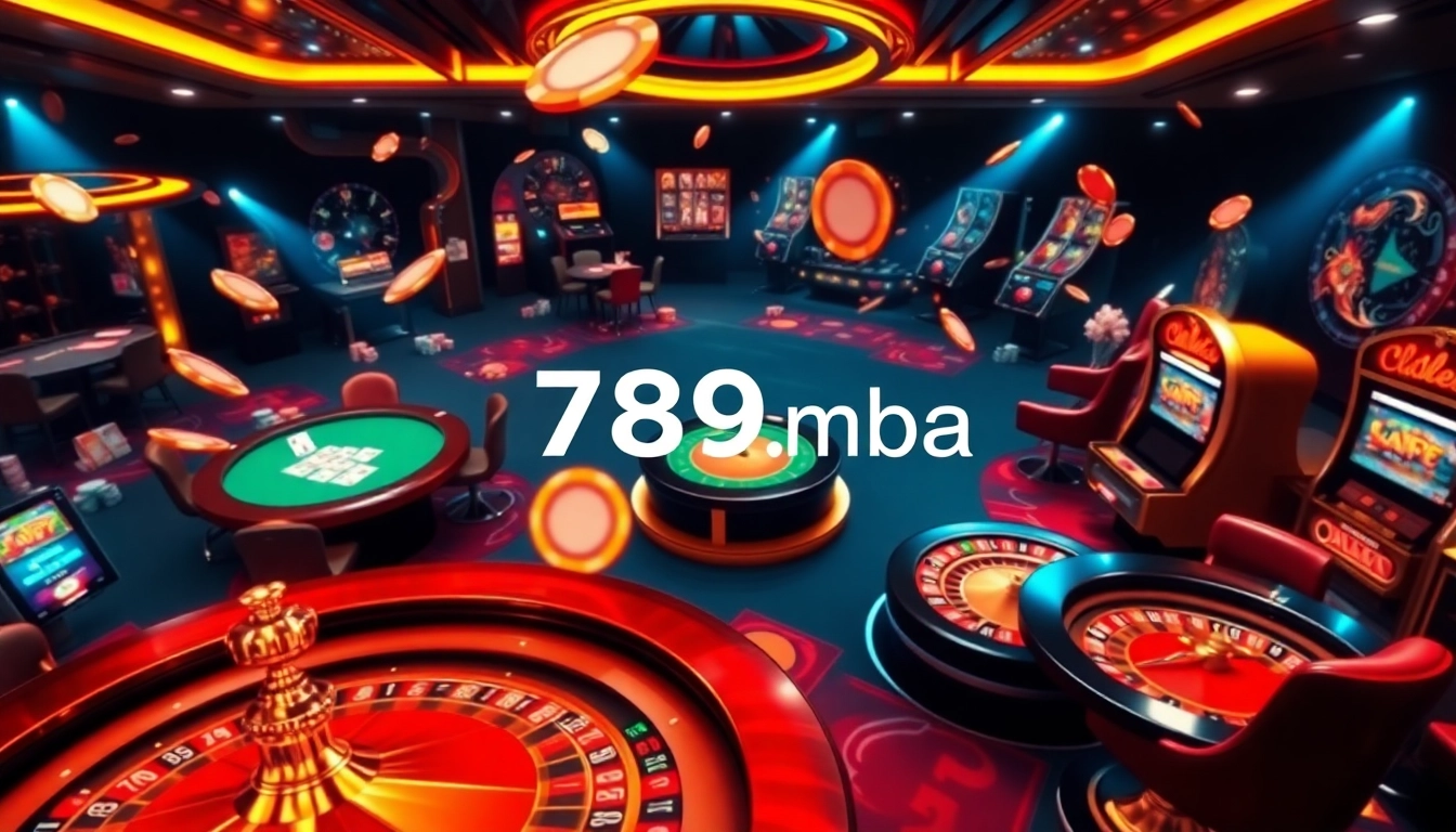 Experience gaming thrills at 789f.mba with vibrant casino tables and exciting slot machines.