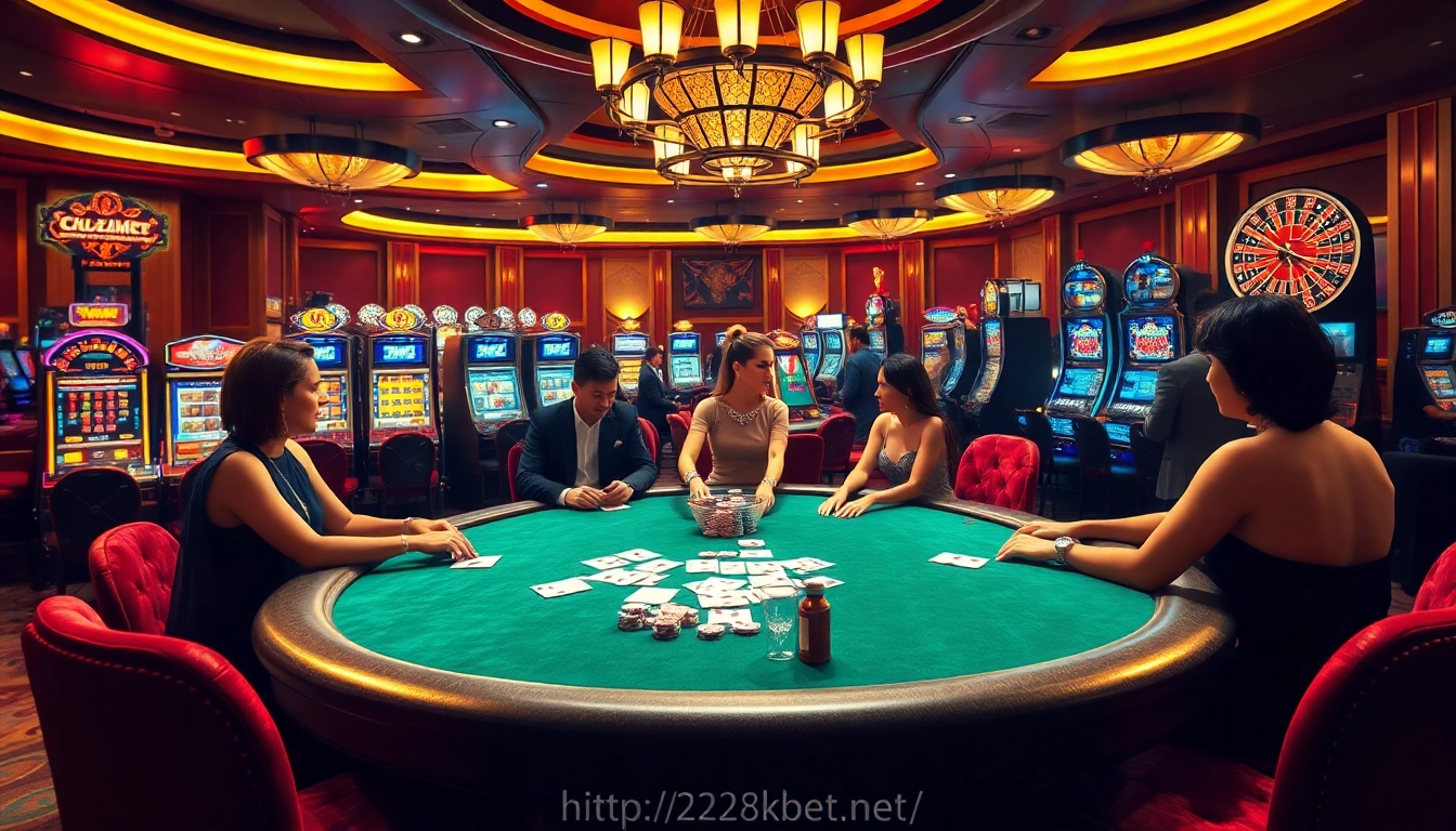 Engage with thrilling games at http://228kbet.net/ featuring poker tables, vibrant slots, and roulette.