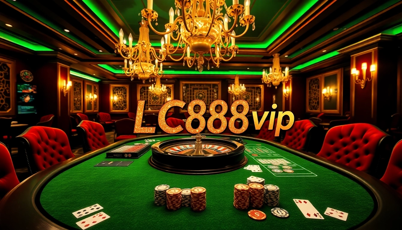 Experience the excitement of Lc88 vip with players engaging in high-stakes casino gaming.