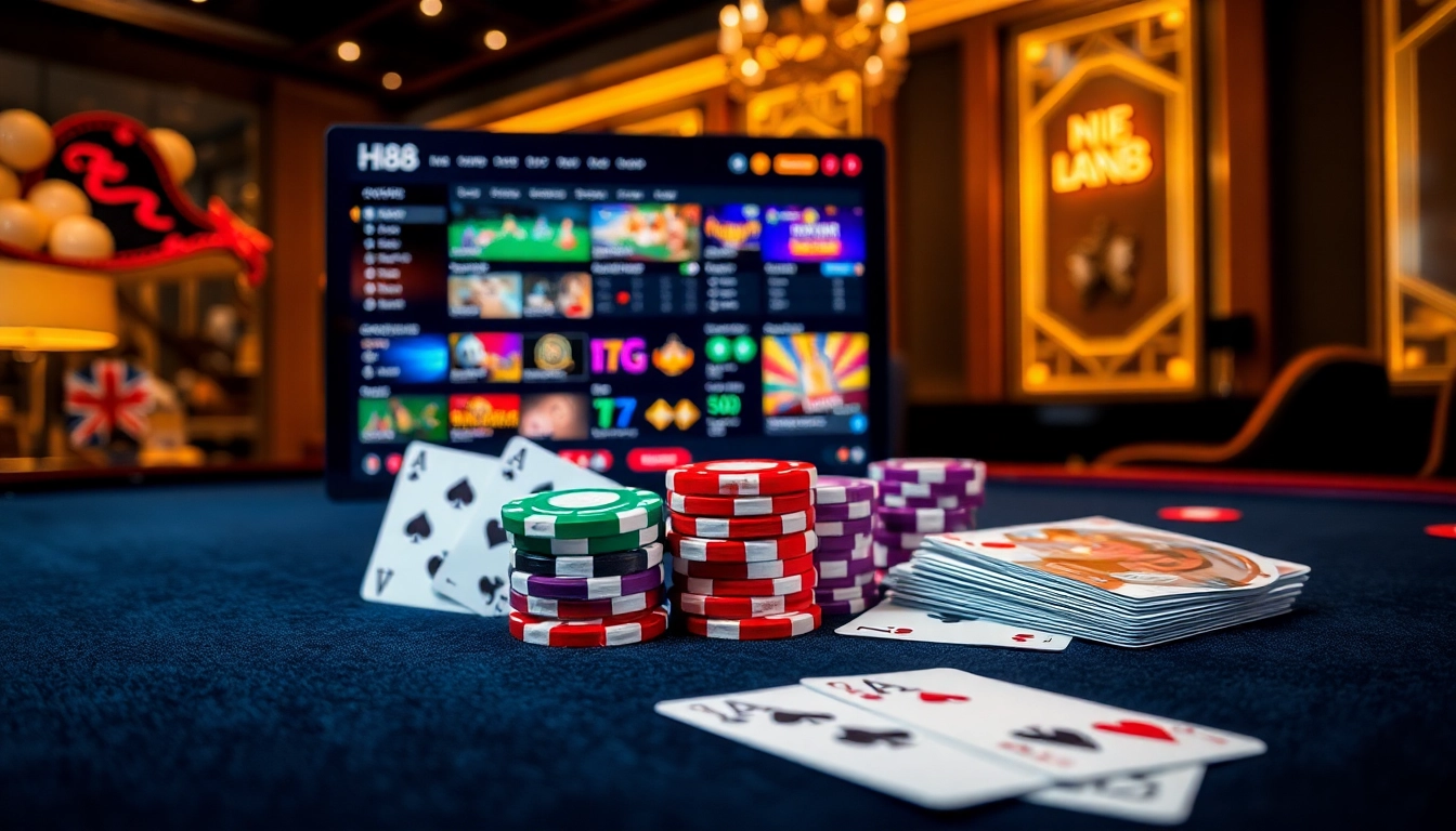 Experience the thrill of gambling at Hi88 with vibrant casino tables, exciting games, and dynamic betting options.