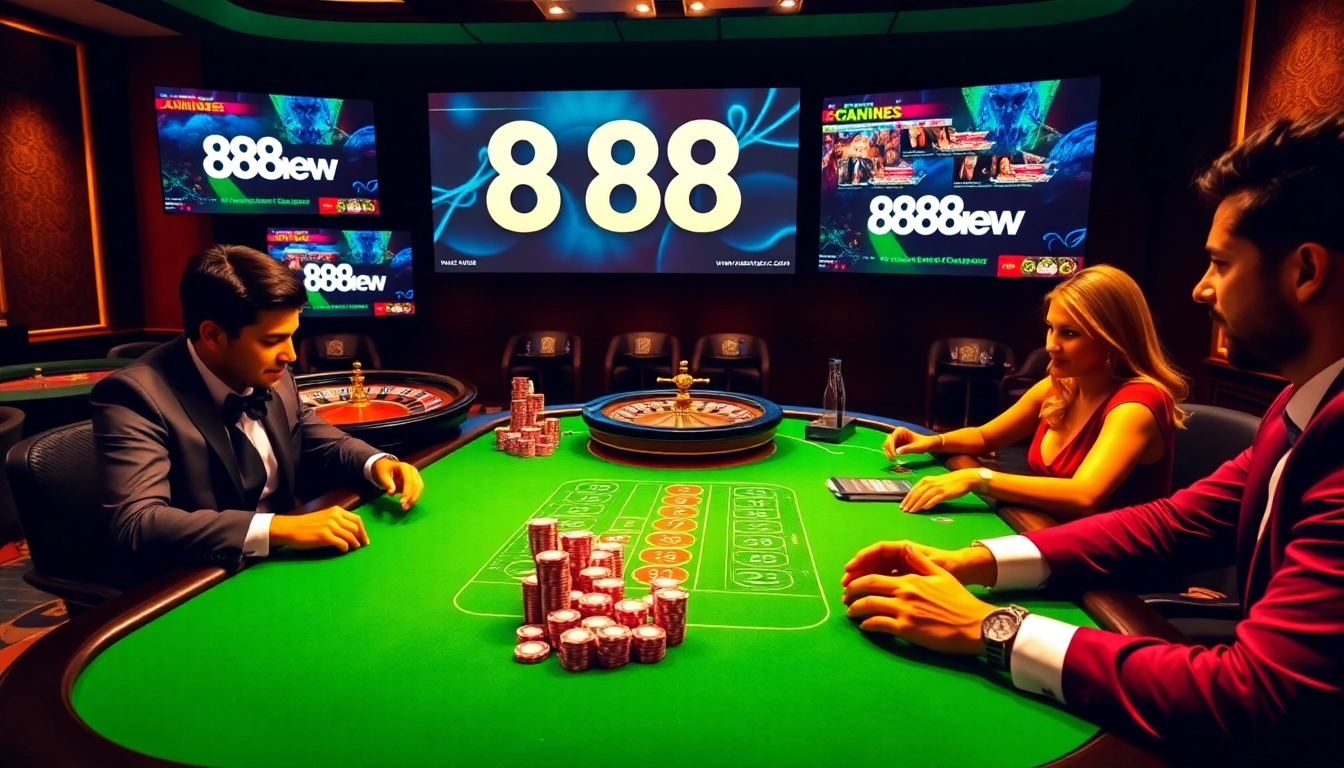 Experience the excitement of 888new with vibrant casino games and engaged players.