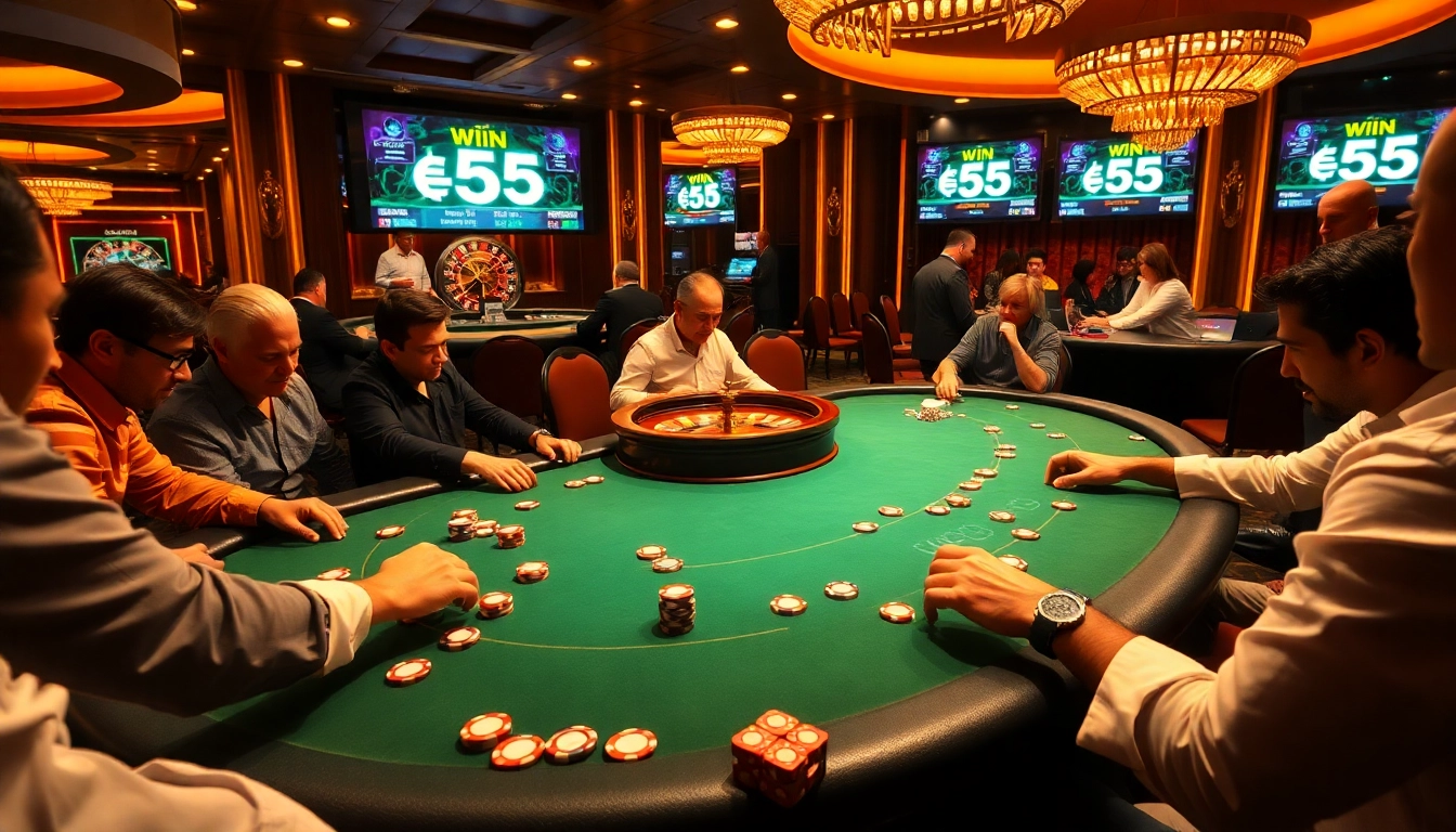 Experience thrilling gameplay at the casino with win 55 poker strategies in action.