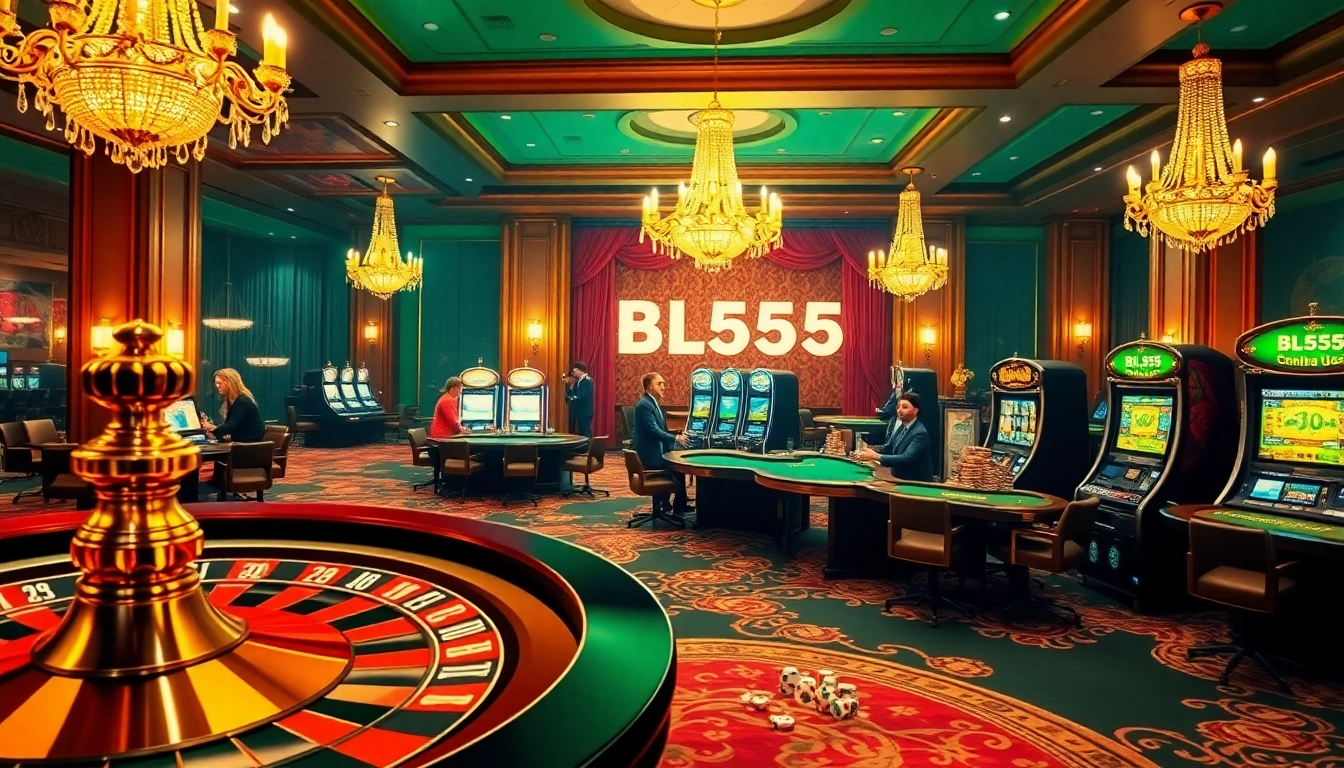 Experience thrilling moments at BL555 Casino with engaging table games and vibrant slot machines.