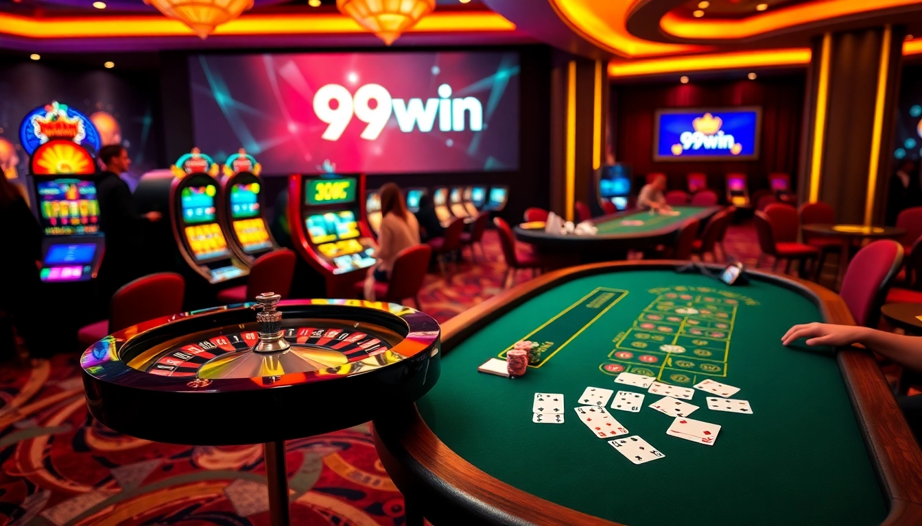 Engage in thrilling gameplay at 99win with vibrant casino tables and lively players.