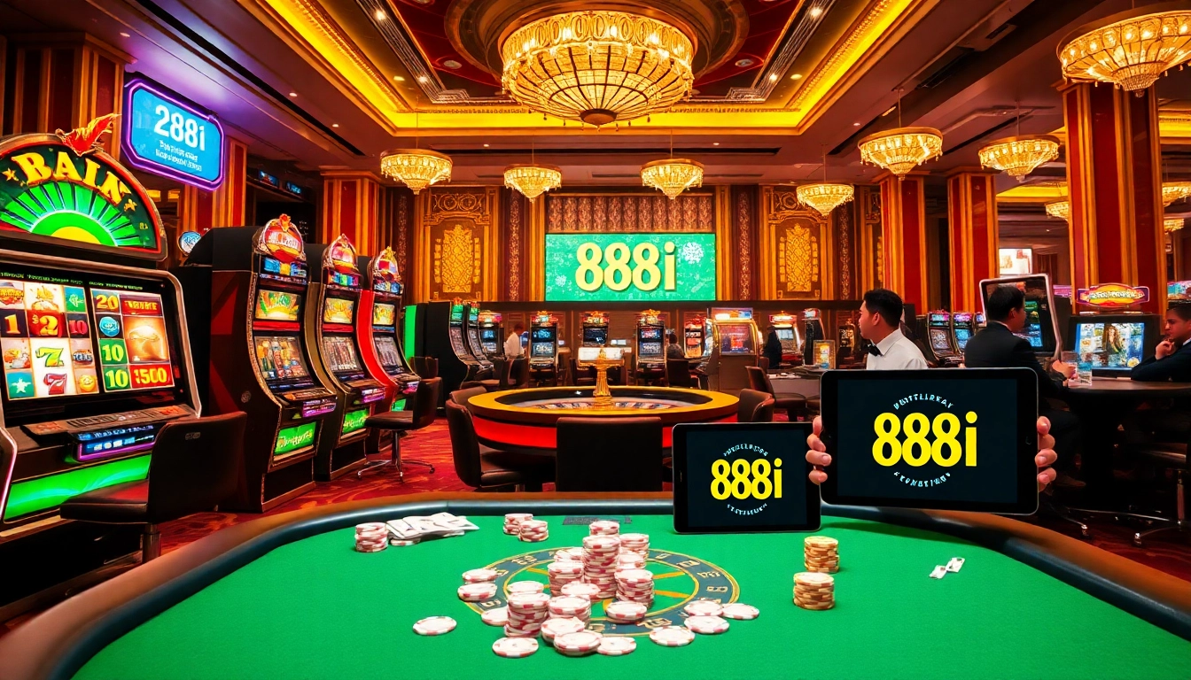 Engage in thrilling games at 88i đăng nhập with vibrant slot machines and casino tables.