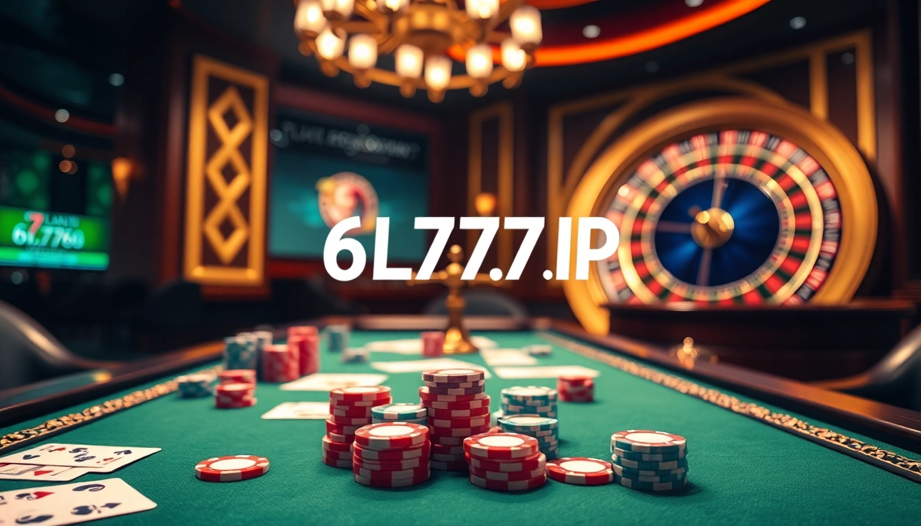 Play exciting table games at https://www.6l777.vip/ with vibrant poker chips and thrilling Roulette action.