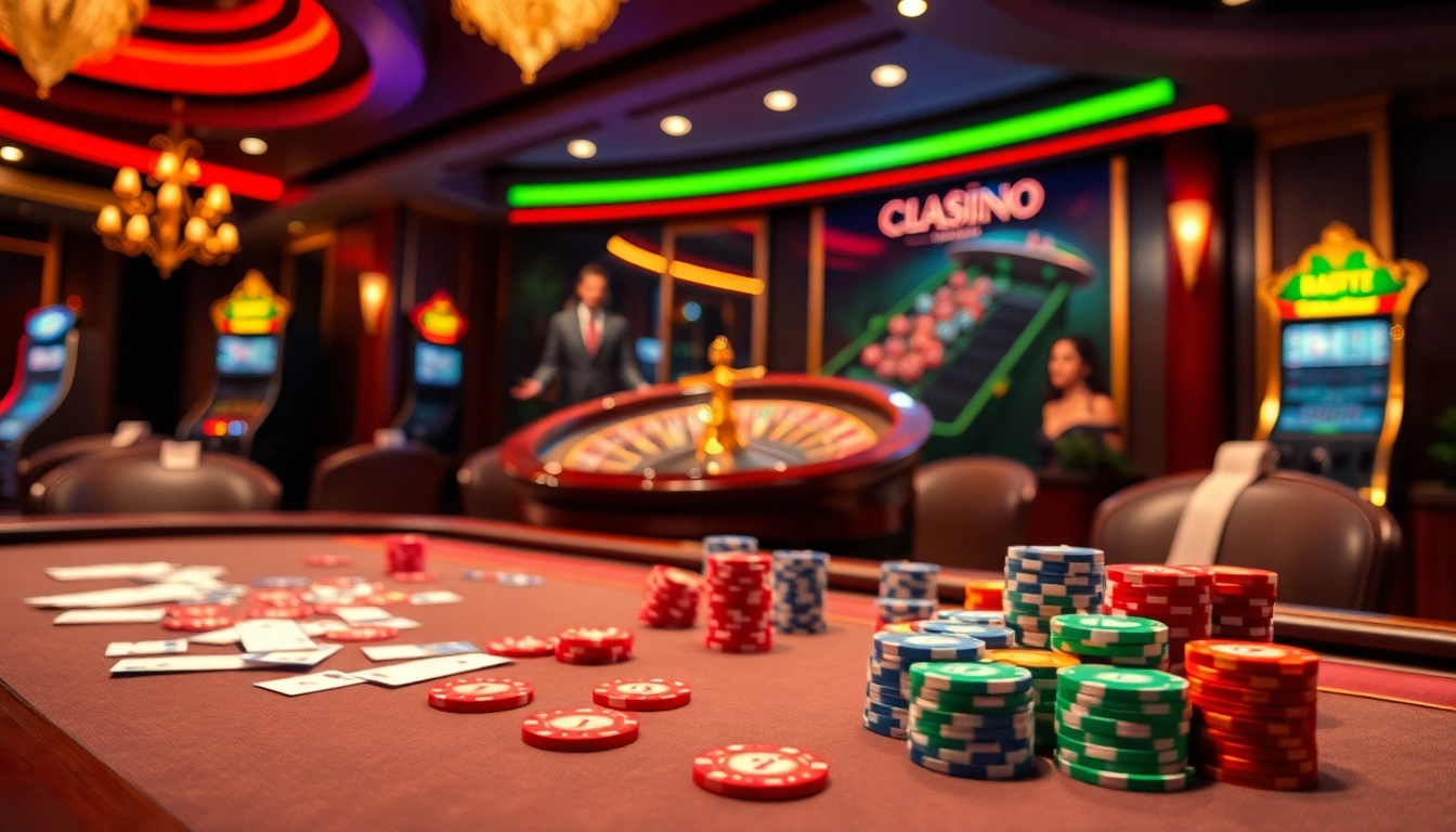Experience thrilling casino action at bancadoithuong.observer with vibrant poker chips and cards.