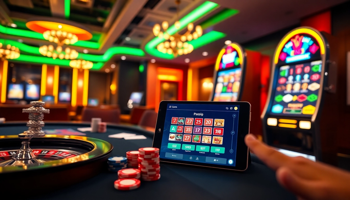 Engaging players at Luck8 online casino with vibrant poker and roulette atmosphere.