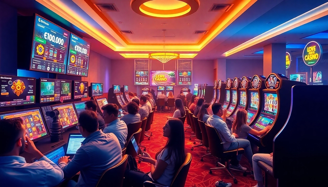 Engaged players at https://luckywin.name enjoying thrilling online gambling experiences with modern interfaces.