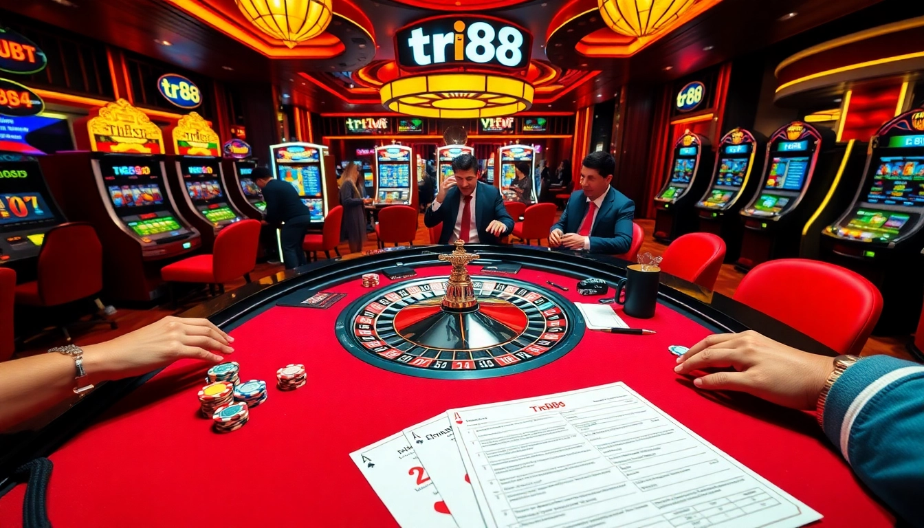 Experience thrilling gameplay at the casino with tr88 betting strategies and poker action.