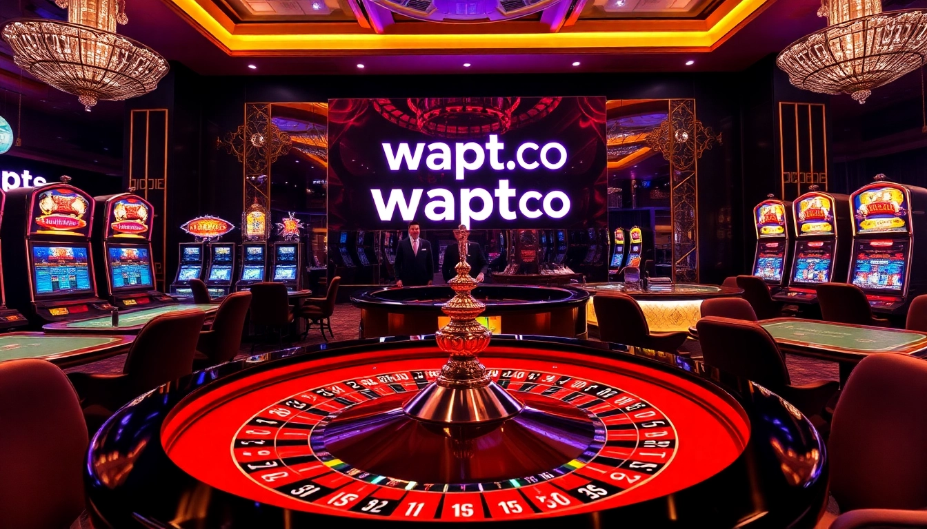 Experience the thrill of casino gaming at https://wapt.co.com/ with vibrant roulette wheels and slot machines.