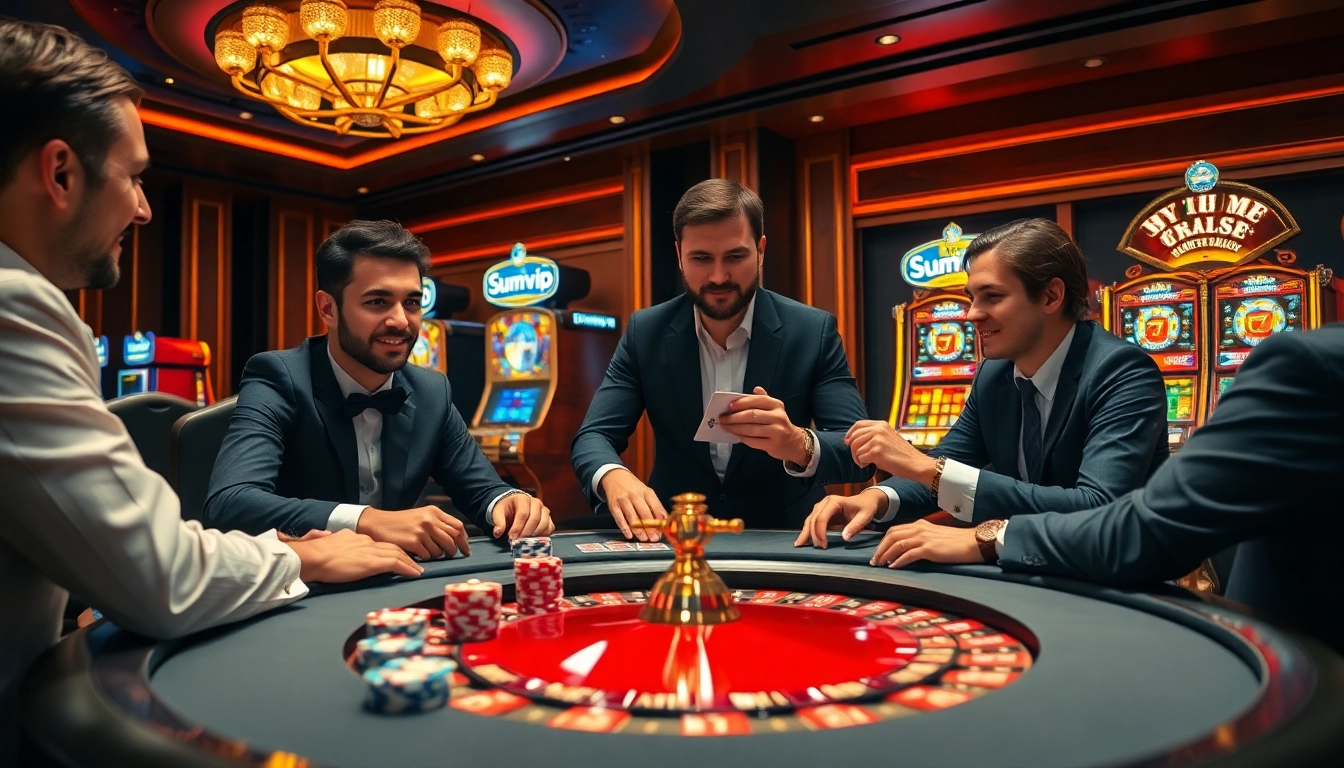 Experience thrilling gameplay at Sumvip with engaging casino ambiance and vibrant gaming action.